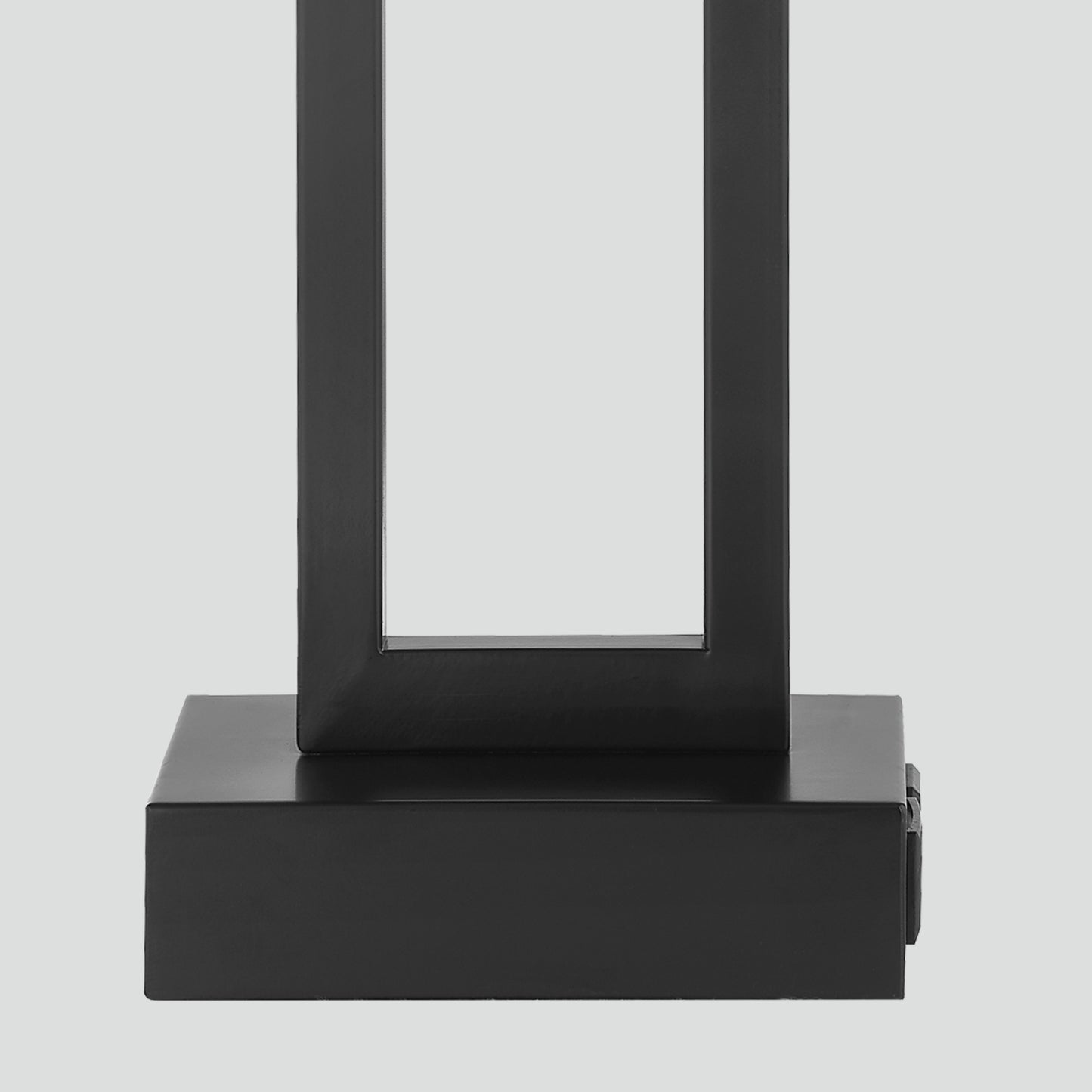 Cinkeda Table Lamp Metal Grey USB Ports Touch Dimming (Set of 2)
