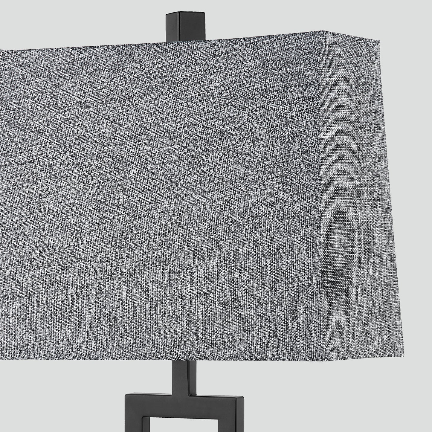 Cinkeda Table Lamp Metal Grey USB Ports Touch Dimming (Set of 2)