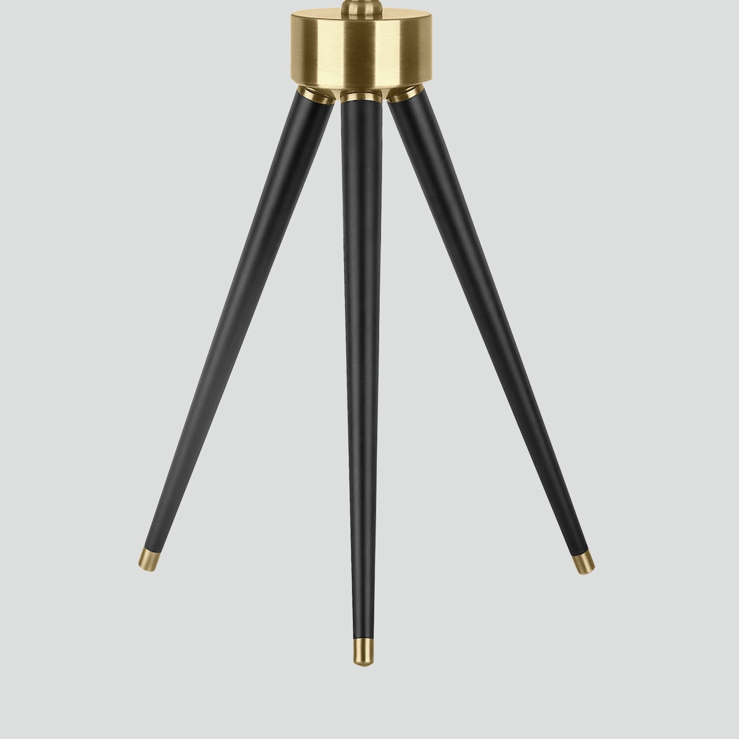 Cinkeda Table Lamp Black Metal Tripod Drum Shade 3-Way Touch Dimming(Set of 2)