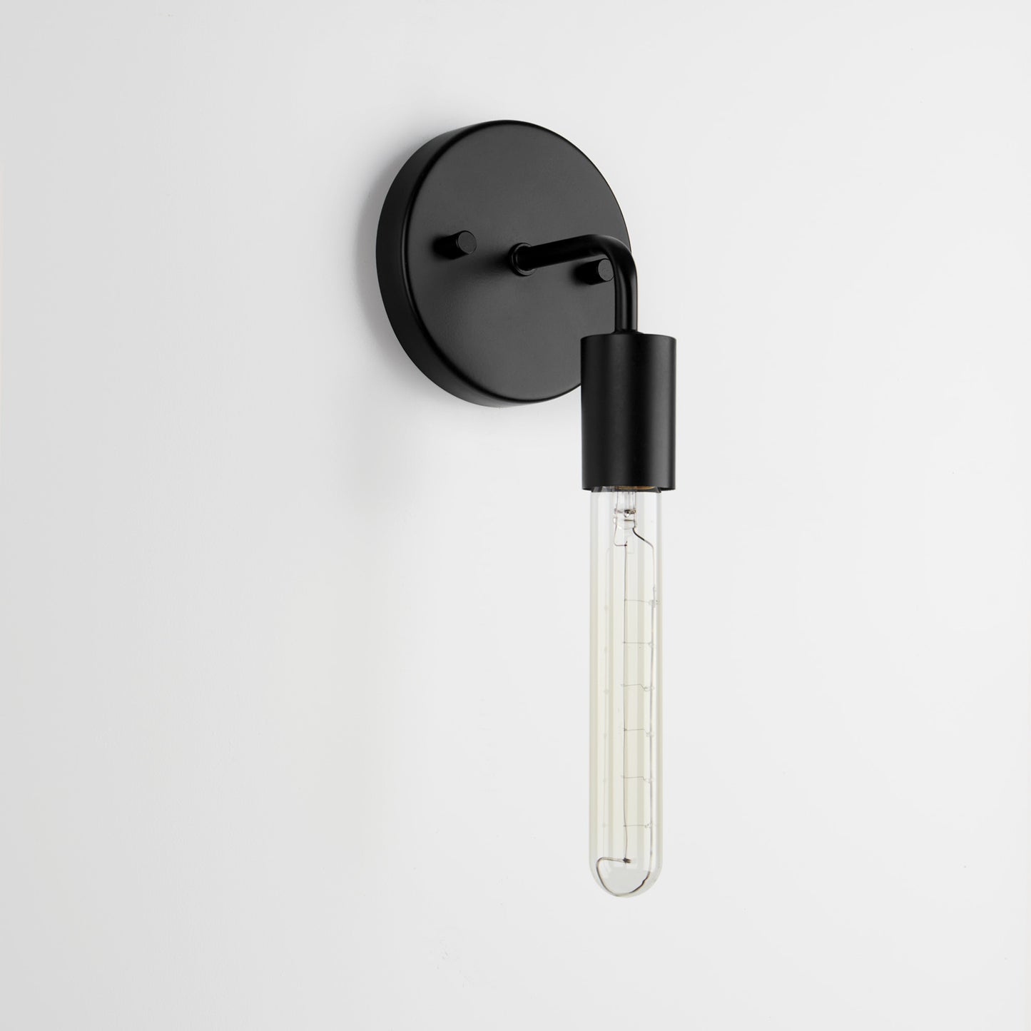 Wall Sconces Black Metal Matte Base without Shade