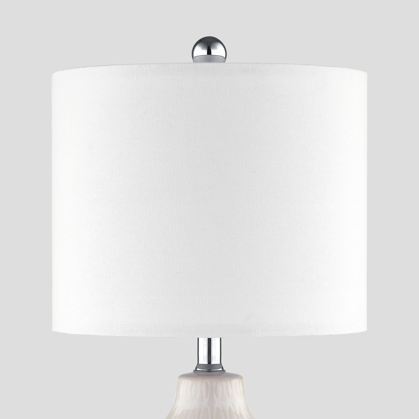 Table Lamps White Ceramic Touch Dimming USB Port AC Outlet(Set of 2)