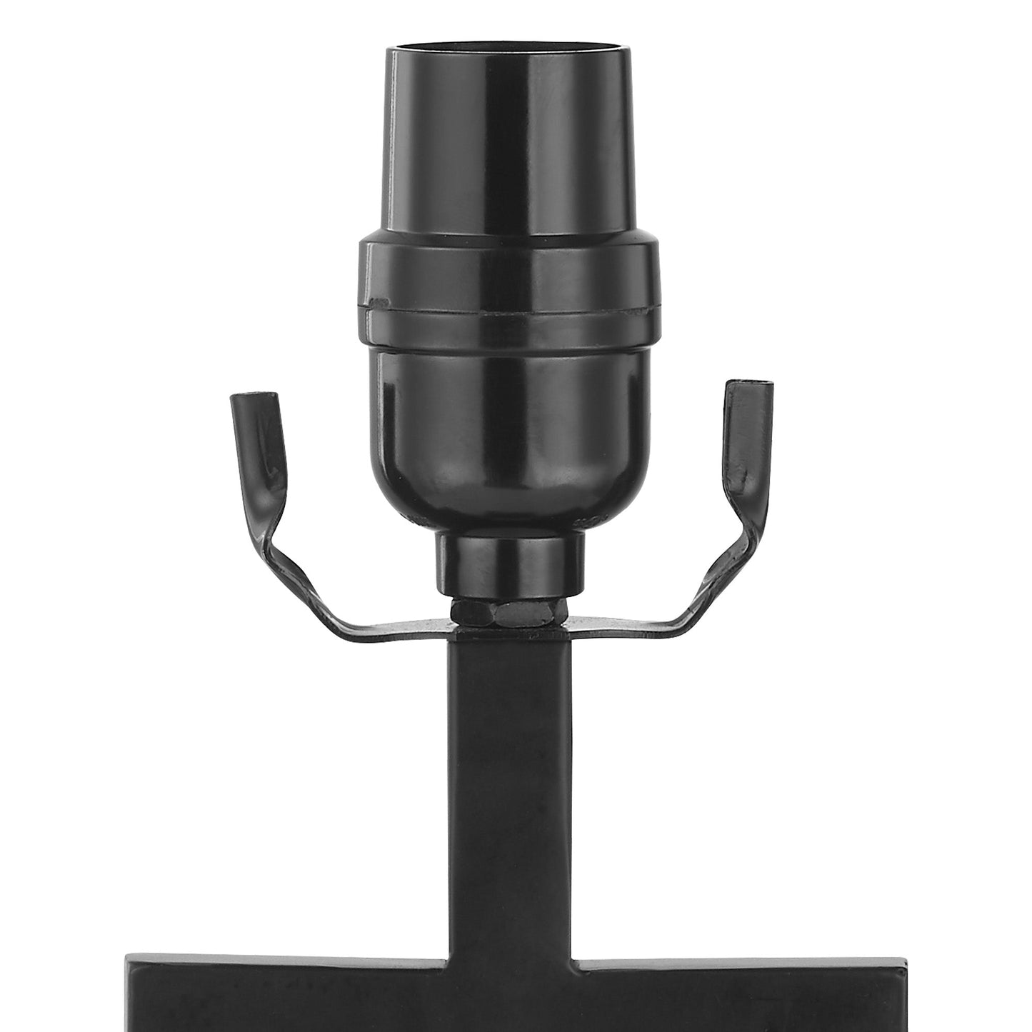 Table Lamp Black Metal Rocker Switch USB Port AC Outlet (Set of 2)