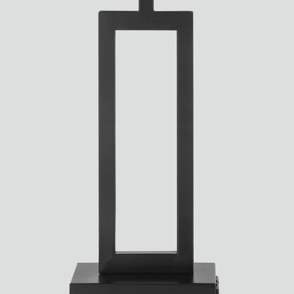 Cinkeda Table Lamp Metal Grey USB Ports Touch Dimming (Set of 2)