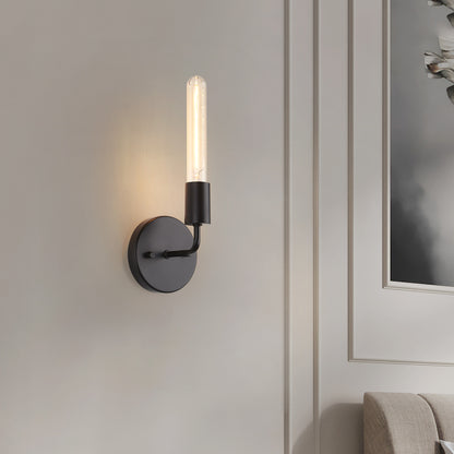 Wall Sconces Black Metal Matte Base without Shade