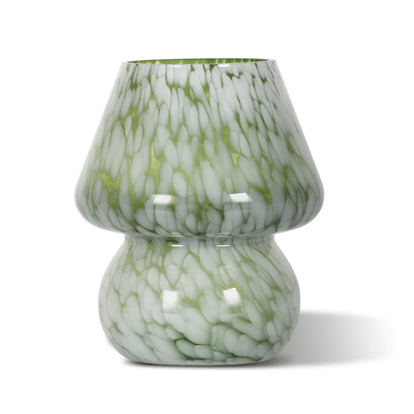 Green Art Glass Gourd Table Lamp Nightlight and Reading Lamp