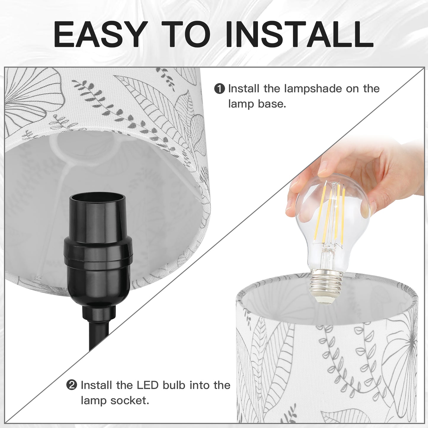 Cinkeda Small Table Lamp with USB Ports 15" Single Bedside Lamp for Living Room Bedroom 3 Way Dimmable Touch Control Nightstand Lamp
