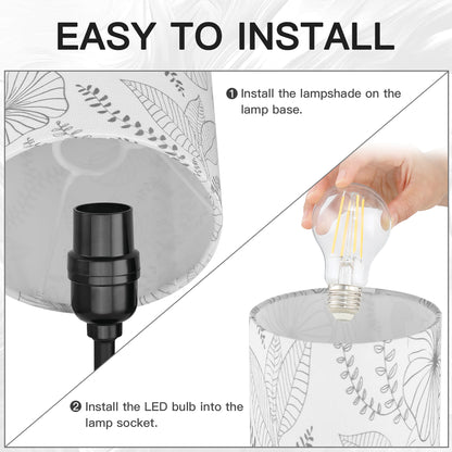 Cinkeda Small Table Lamp with USB Ports 15" Single Bedside Lamp for Living Room Bedroom 3 Way Dimmable Touch Control Nightstand Lamp