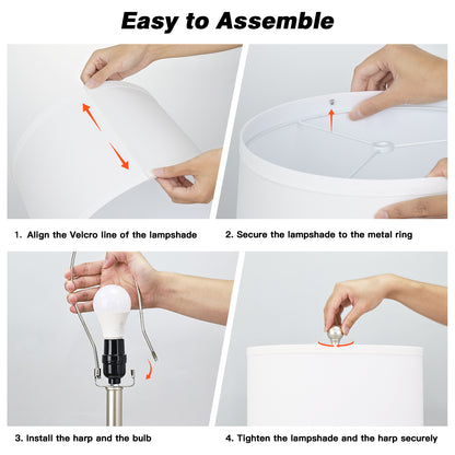 Cinkeda Silver Table Lamps 2 Pack, 30 Inch Touch Control Nightstand Lamp with USB A+C, Dimmable LED Modern Sculptural Lamp for Bedroom Living Room