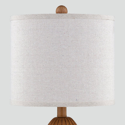 Cinkeda Table Lamp Brown Resin 3-Way Dimming (Set of 2)
