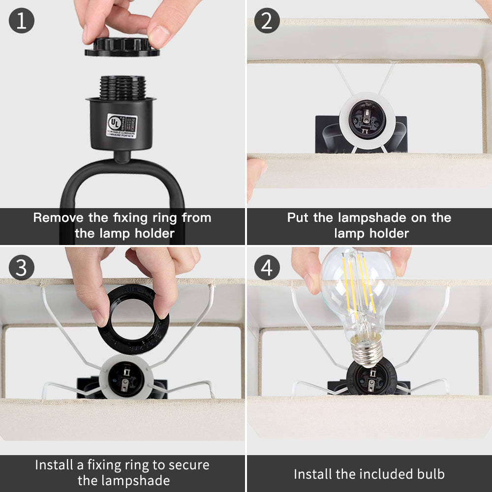 Table Lamp Black Metal Arched Frame USB Ports Touch Dimmer(Set of 2)