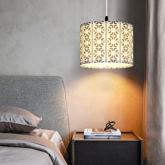 Cinkeda Pendant Light Pattern Shade Rotary Stepless Dimming