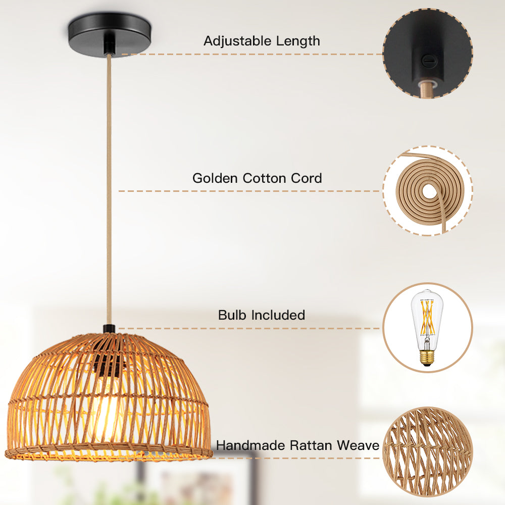 Rattan Pendant Light a Versatile and Easy-to-Install Solution for Home